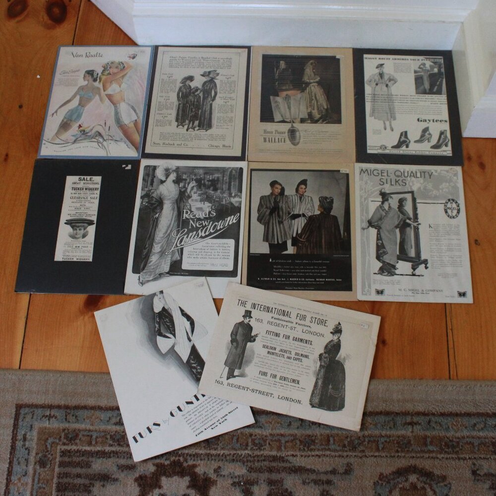 Vintage Bundle of The Nostalgia Factory Newspaper/Magazine Marketing Ad Art